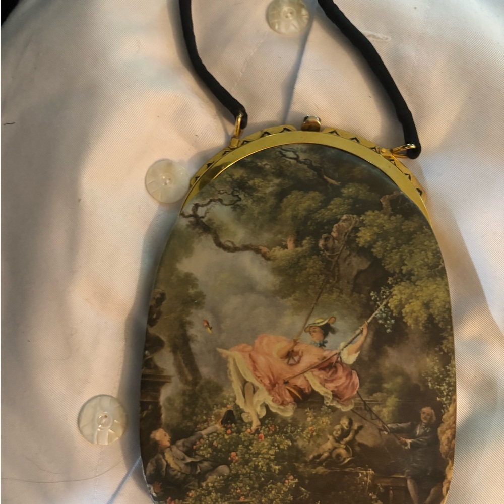 Tano‎ Artistic Clutch with Gold Accents